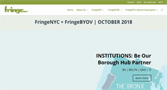 Desktop Screenshot of fringenyc.org
