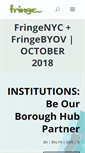 Mobile Screenshot of fringenyc.org