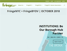 Tablet Screenshot of fringenyc.org